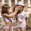 Miniatyrbilde 5 av 5: Barne Kortermet T-skjorte Hello Kitty Lyse Rosa - 4 År