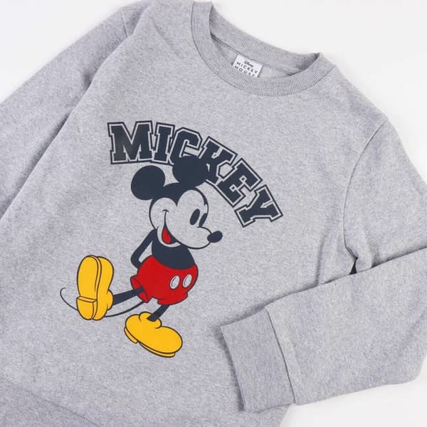Lasten huputon collegepaita Mickey Mouse Harmaa - 10 vuotta