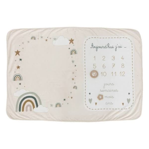 Täcke babysteg Eloic beige 120x80cm - Atmosphera inredningsdesigner - Beige
