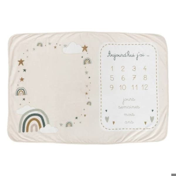 Täcke babysteg Eloic beige 120x80cm - Atmosphera inredningsdesigner - Beige
