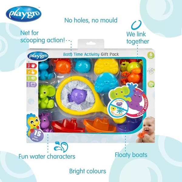 PLAYGRO presentset för badleksaker