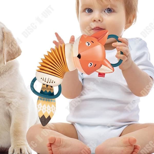 TD® Fox dragspel för pojkar och flickor 1 år gamla träningskapacitet för att utveckla babymusikinstrument som lugnar barns lek