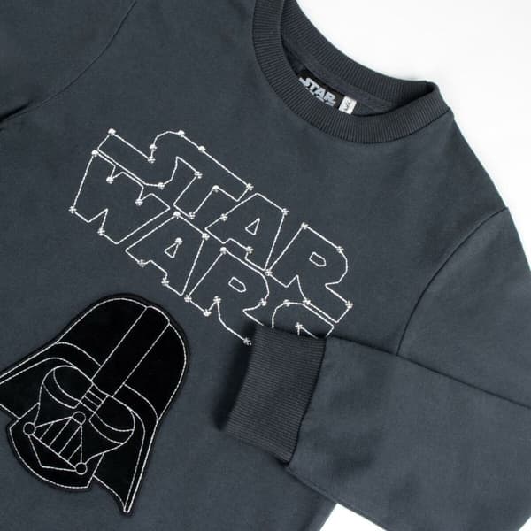 Sweaters uden Hætte til Børn Star Wars Mørkegrå - 12 år