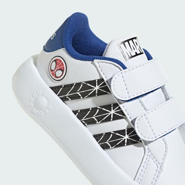 Sportssko til baby Adidas GRAND COURT SPIDER Hvid - 25.5