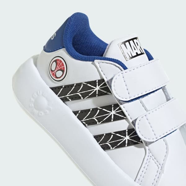 Sportssko til baby Adidas GRAND COURT SPIDER Hvid - 25.5