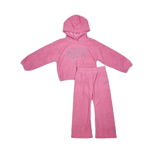 Sportstøj til Børn Nike NKG SWOOSH SPIRIT TEDDY SET Pink - 6 år