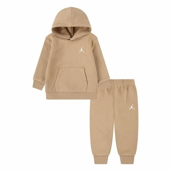Sportstøj til Baby Jordan Brooklyn Fleece Po Set Brun 2 Dele - 12 måneder