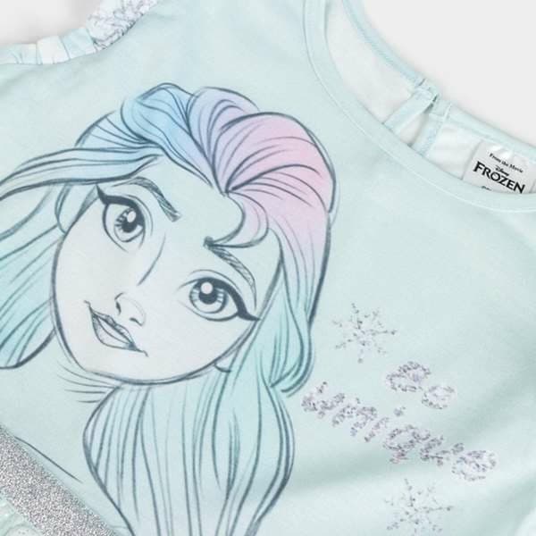 Kjole Frozen Turkisblå Pige - 5 år
