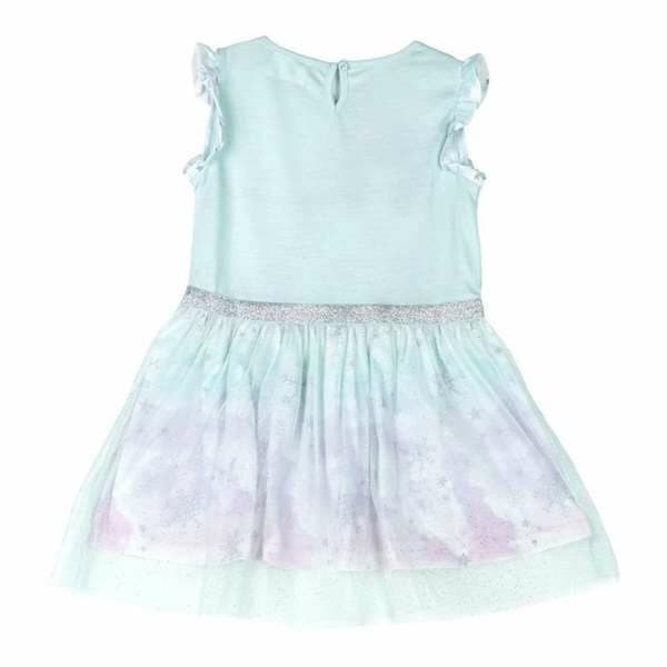 Kjole Frozen Turkisblå Pige - 5 år
