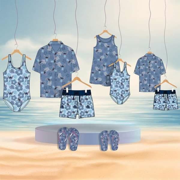 Kjole Stitch Blå Pige - 3 år