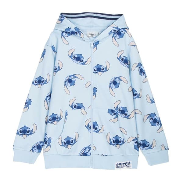 Tyttöjen hupullinen pusero Stitch Vaaleansininen - 6 vuotta