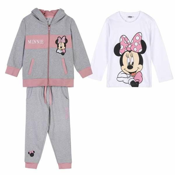 Træningsdragt til børn Minnie Mouse Grå 2 år