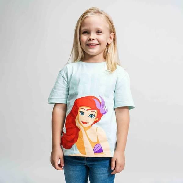 Barn T-shirt med kortärm Disney Princess Ljusgrön 3 år