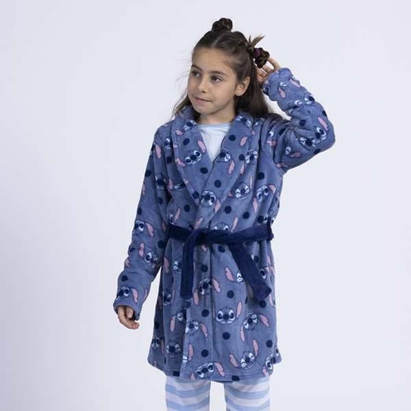 Morgenkåbe til Børn Stitch Blå 5 år