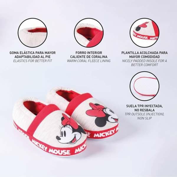 Kotitossut Minnie Mouse Vaaleanharmaa 34-35