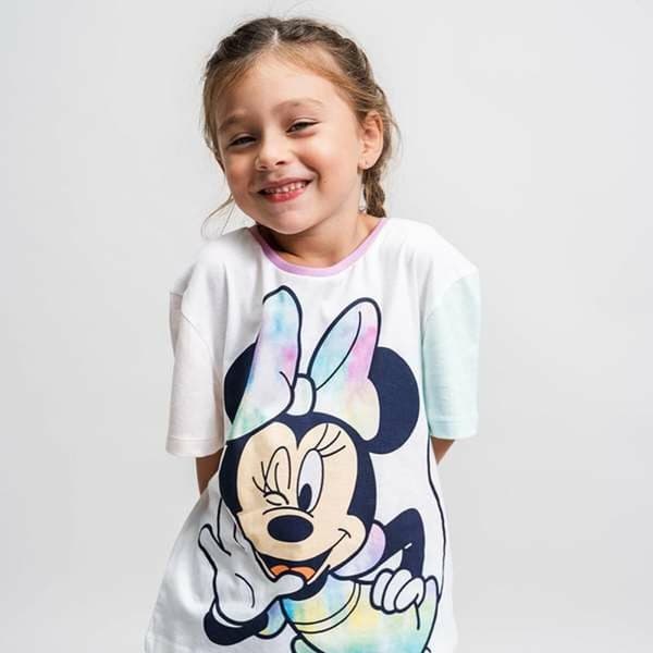Barn T-shirt med kortärm Minnie Mouse Mörkgrön 5 år