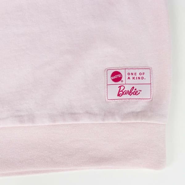 Tröja med huva Unisex Barbie Rosa - 10-12 år
