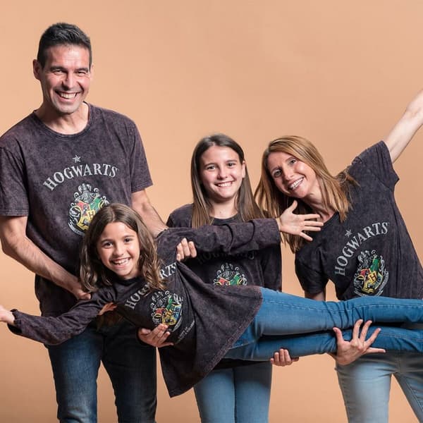 Langærmet T-shirt til Børn Harry Potter Mørkegrå 10 år
