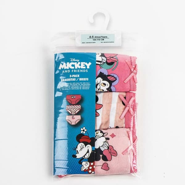 Pakke med jenterbukser Minnie Mouse Flerfarget