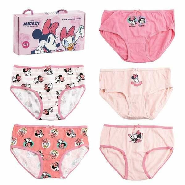 Pakke med jenterbukser Minnie Mouse Flerfarget
