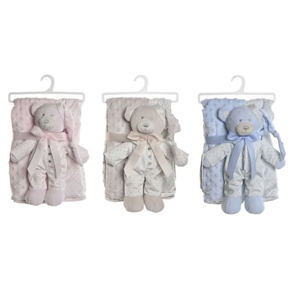 Gavesæt til baby Home ESPRIT Blå Beige Pink Polyester (3 enheder)