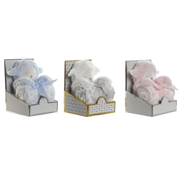 Baby-kit Home ESPRIT Blå Beige Rosa Polyester (3 antal)