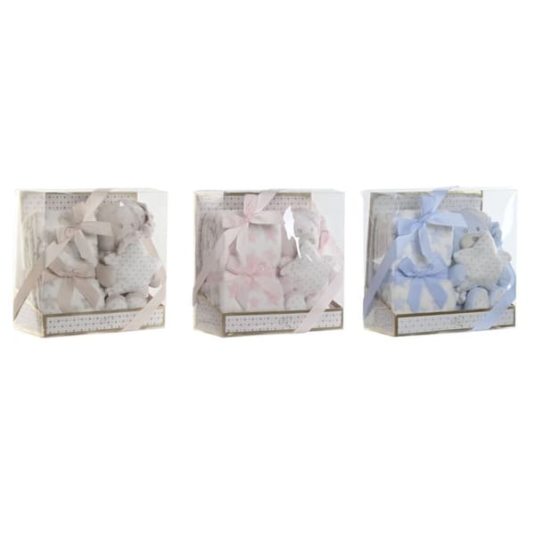 Baby-kit Home ESPRIT Blå Beige Rosa Polyester (3 antal)