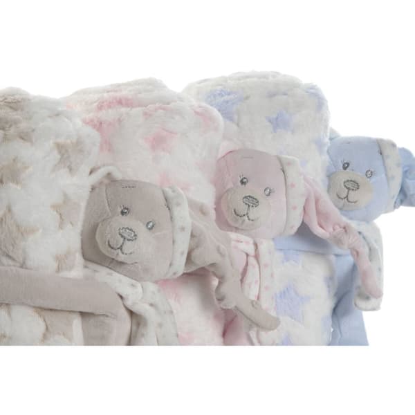 Gavesæt til baby Home ESPRIT Blå Beige Pink Polyester (3 enheder)