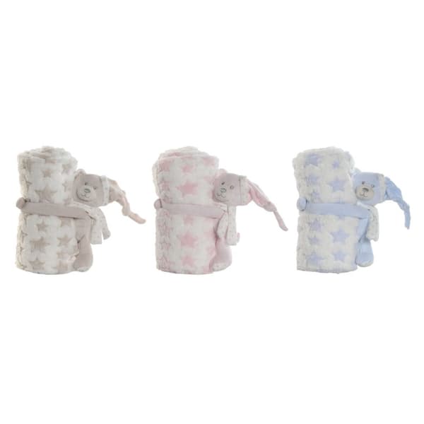 Gavesæt til baby Home ESPRIT Blå Beige Pink Polyester (3 enheder)
