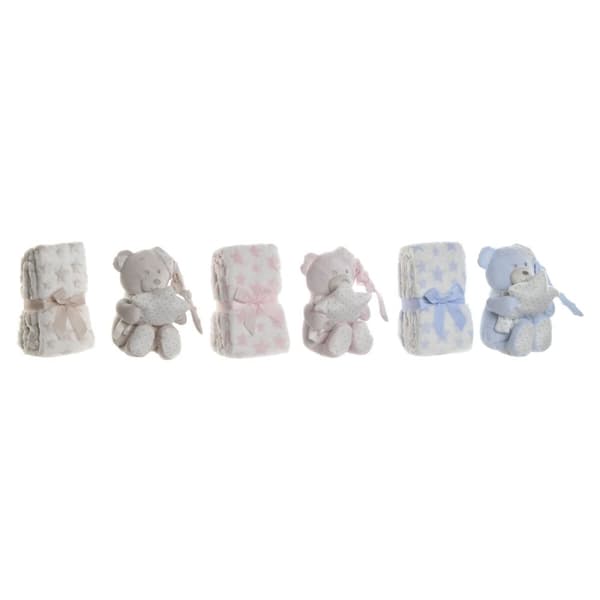Gavesæt til baby Home ESPRIT Blå Beige Pink Polyester (3 enheder)