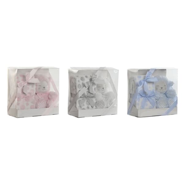 Gavesæt til baby Home ESPRIT Blå Beige Pink Polyester (3 enheder)