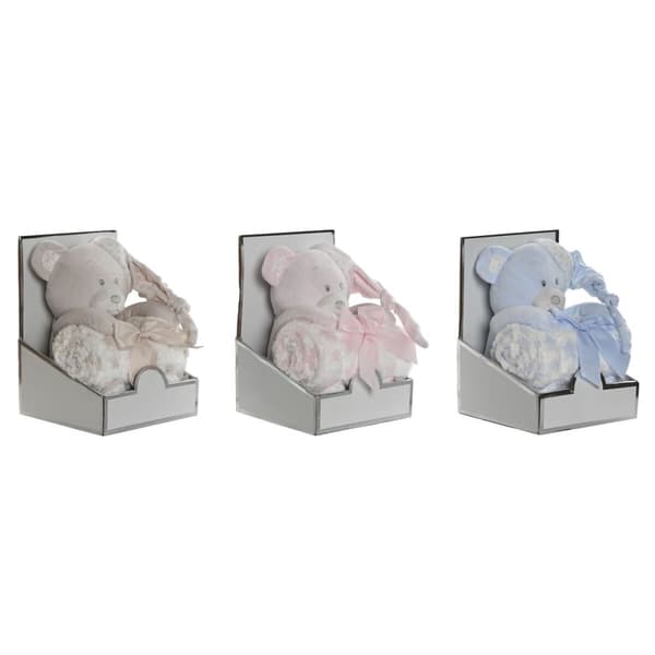 Baby-kit Home ESPRIT Blå Beige Rosa Polyester (3 antal)