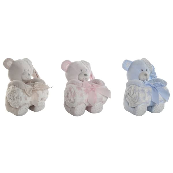 Baby-kit Home ESPRIT Blå Beige Rosa Polyester (3 antal)