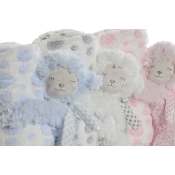 Gavesett til Babyer Home ESPRIT Blå Beige Rosa Polyester (3 enheter)