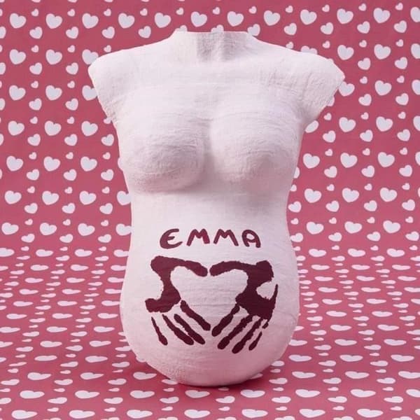 BABY ART My Lovely Belly - Pregnant Woman Belly Molding Kit: Gips för graviditetssouvenir, babyshowerpresent, graviditetspresent