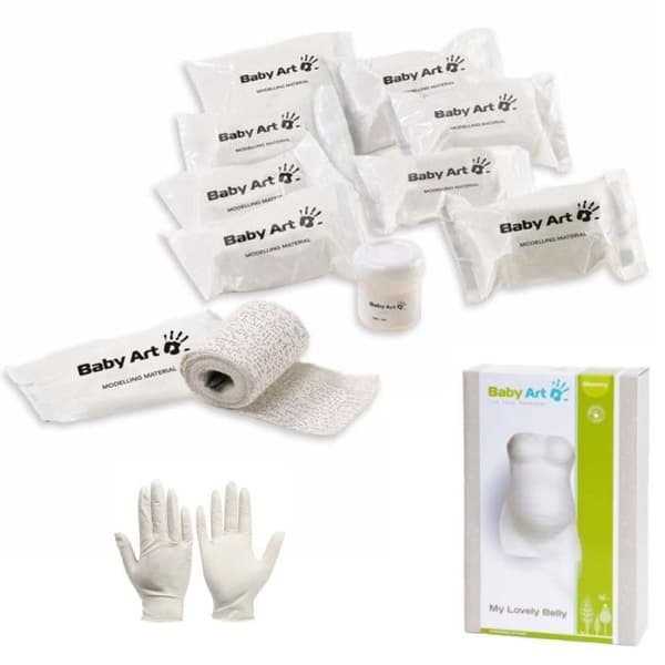 BABY ART My Lovely Belly - Pregnant Woman Belly Molding Kit: Gips för graviditetssouvenir, babyshowerpresent, graviditetspresent
