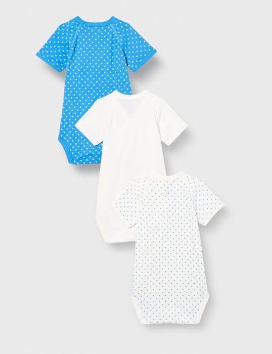 Textilkoffert Petit Bateau - A0414 - Body (3-pack) Bebis kille