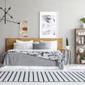 Miniatyrbild 5 av 6: Relaxdays fotohållare med snoddar, 10 klämmor, koncertplatser och andra minnen, att hänga upp, vit - grå