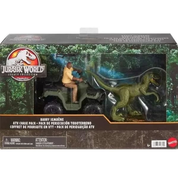 Leksakssats - MATTEL - Velociraptor 'Charlie' och fordon - 16 cm - 12 cm - För barn från 4 år
