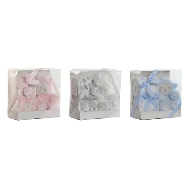 Gift Set for Babies Home ESPRIT Blue Beige Pink Polyester (3 Units)