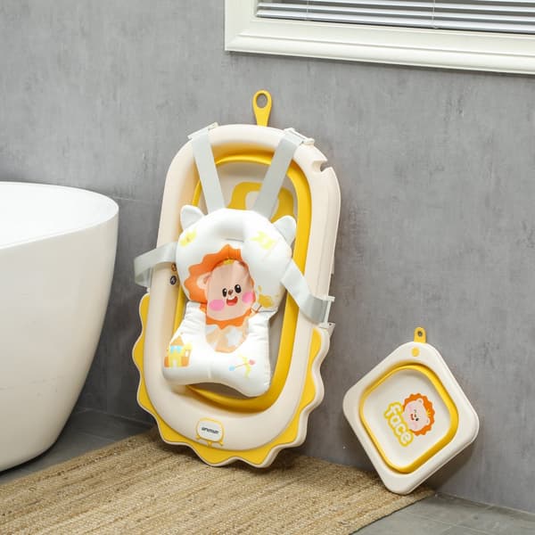 Baby Badkar Set, 80.5x55x20 cm, Gul