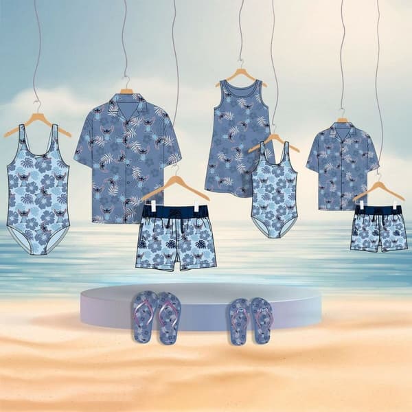 Klänning Stitch Blå - 4 år