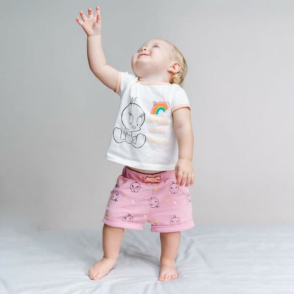 Set av kläder Looney Tunes Rosa - 6 månader