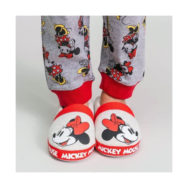 Hustofflor Minnie Mouse Ljusgrå - 32-33