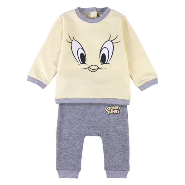 Träningsoverall, Barn Looney Tunes Gul - 1 månad