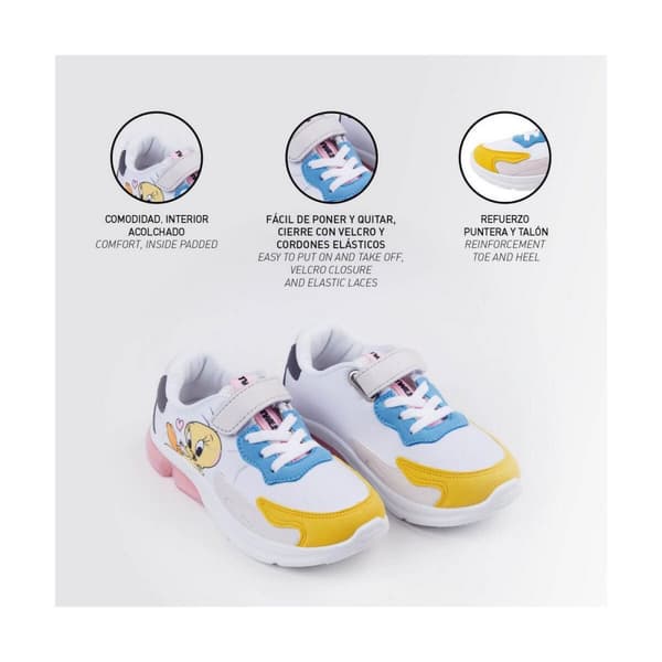 Sportskor med LED Looney Tunes Multicolour - 27