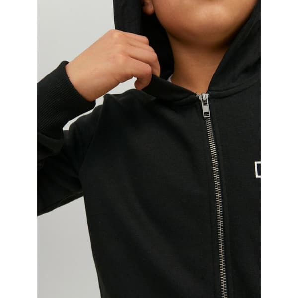 Tröja med huva Unisex Jack & Jones JCOSPACE LOGO SWEAT 12221210 Svart - 12 år