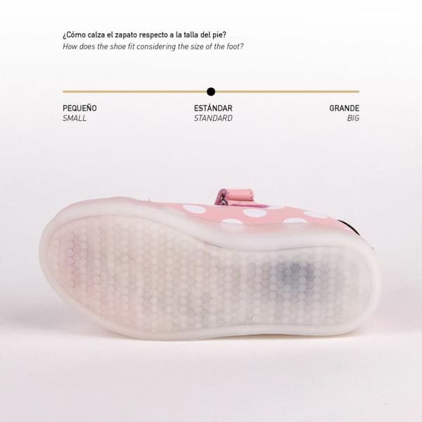 Sportskor med LED Minnie Mouse Velcro Rosa - 32