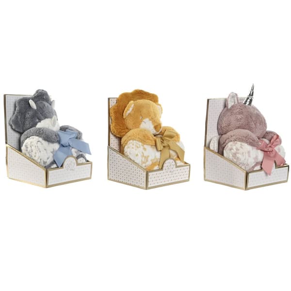 Baby-kit Home ESPRIT Gul Blå Rosa Polyester (3 antal)