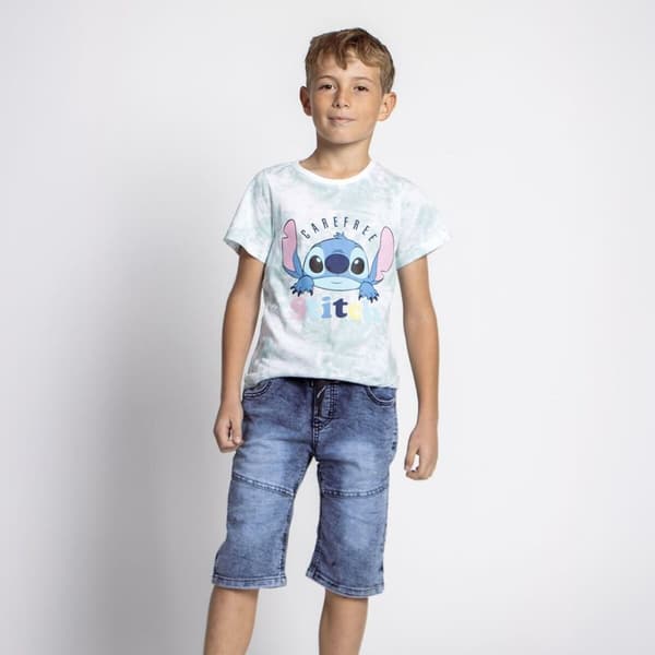 Barn T-shirt med kortärm Stitch Multicolour - 8 år